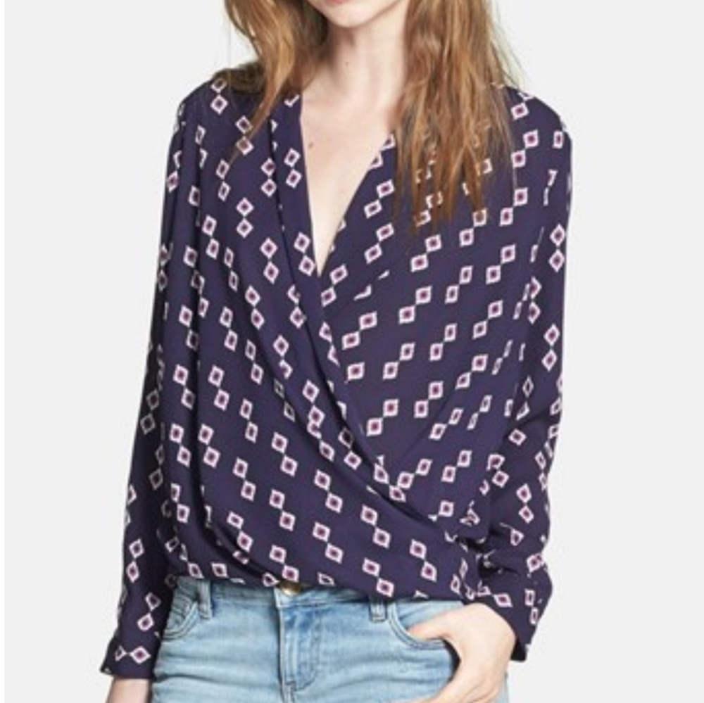 Geo Print Blouse